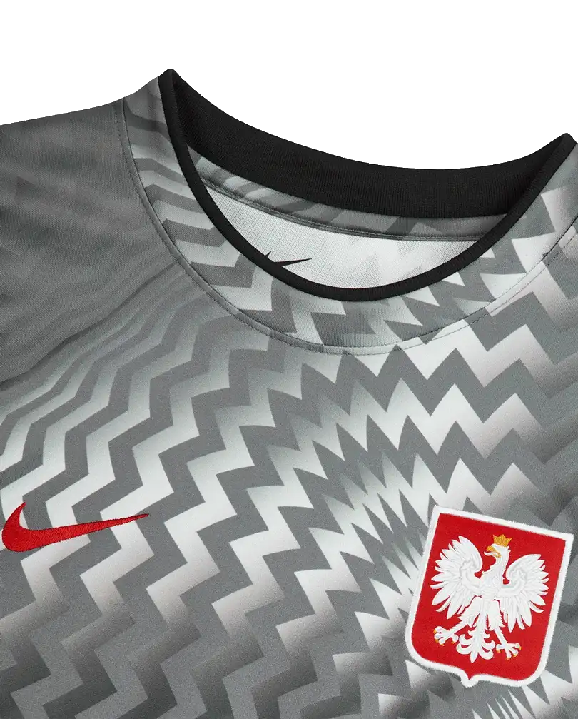 Panský předzápasový fotbalový dres Nike Polsko 2026 šedý