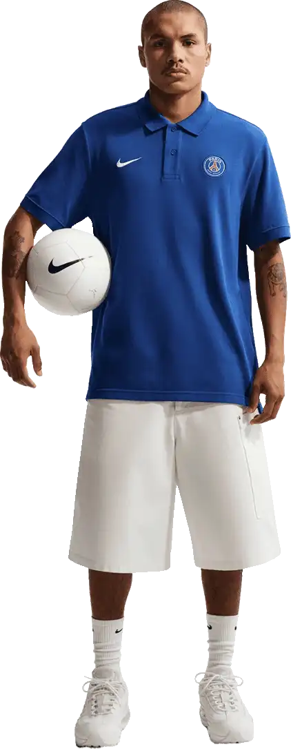 Pánská fotbalová polokošile Nike PSG 26/27 Club Polo modrá