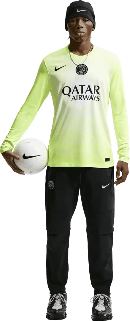 Pánské tkané fotbalové kalhoty Nike PSG 26/27 Tech černé