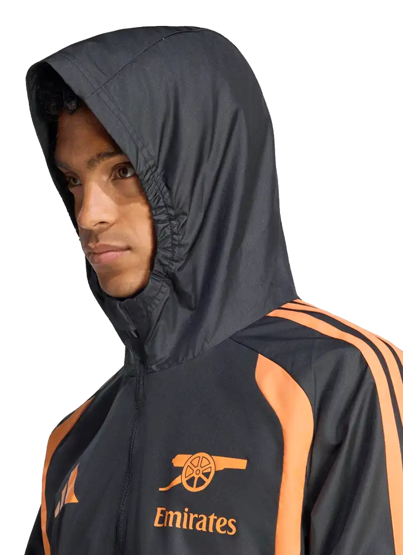 Pánská voděodolná bunda Adidas Arsenal FC 26/27 Tiro All Weather černá