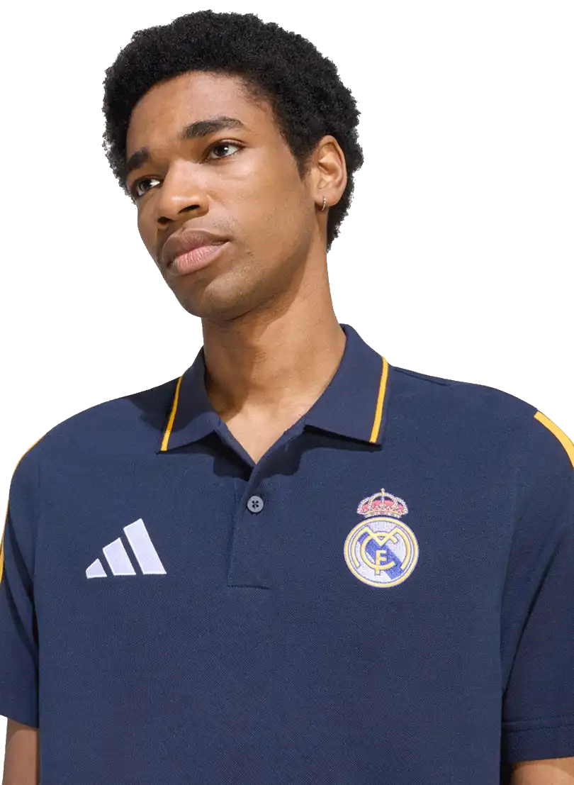 Pánská fotbalová polokošile Adidas Real Madrid 26/27 DNA Polo modrá