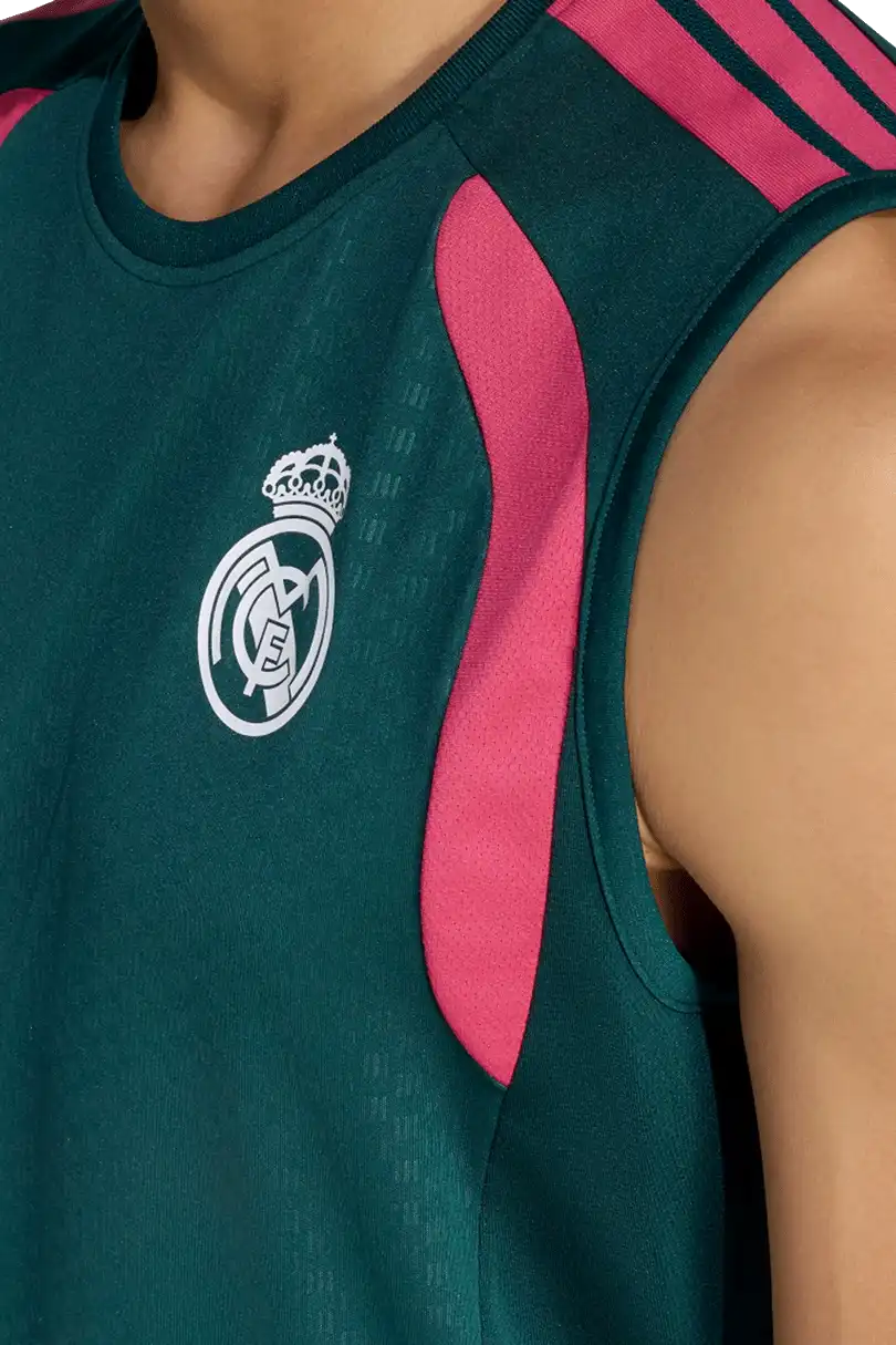 Pánské tréninkové tričko bez rukávů Adidas Real Madrid 26/27 zelené