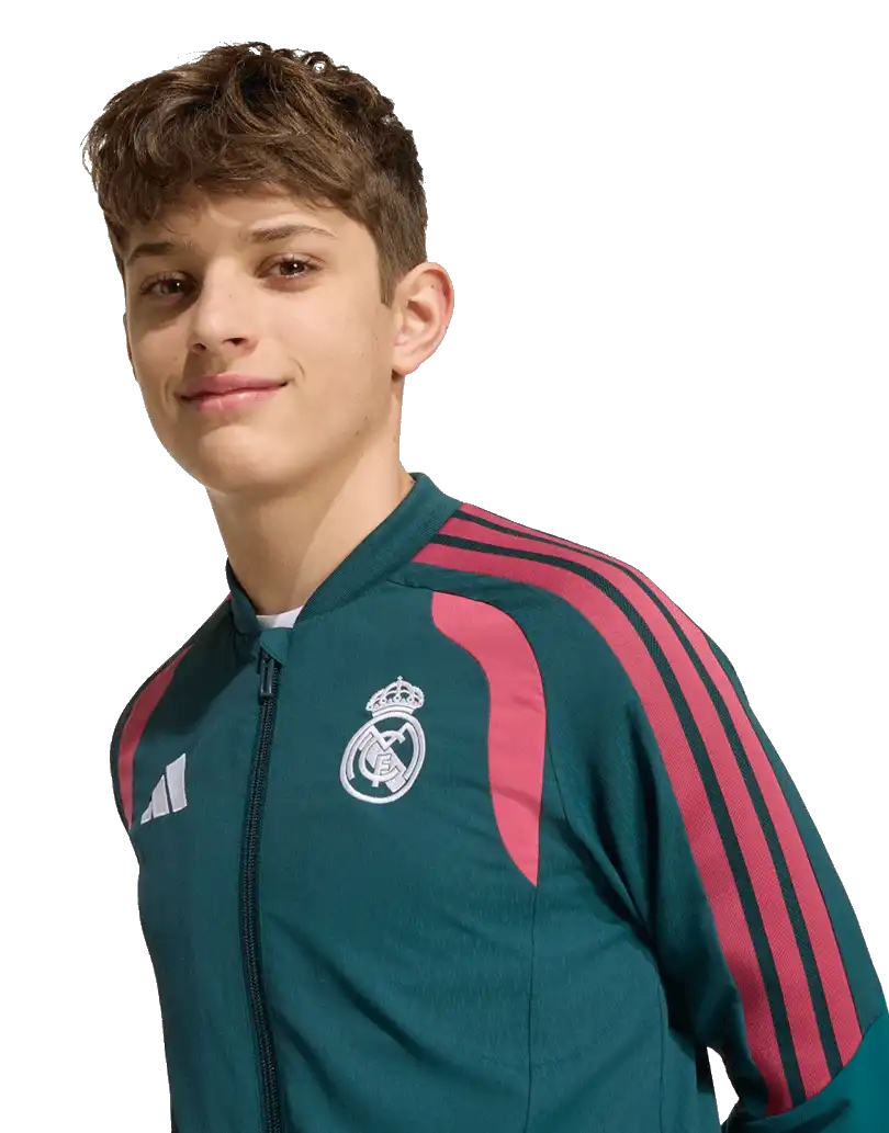 Dětská prezentační bunda Adidas Real Madrid 26/27 Competition zelená