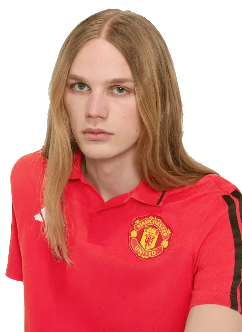 Pánská polokošile Adidas Manchester United 26/27 DNA Polo červená
