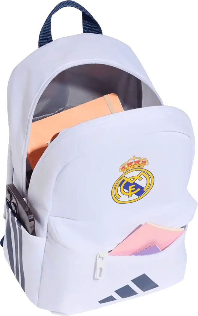 Dětský batoh Adidas Real Madrid 26/27 bílý 12 litrů
