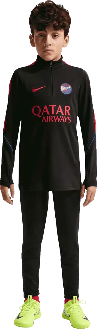 Dětská tréninková mikina Nike PSG 26/27 Strike Drill černá