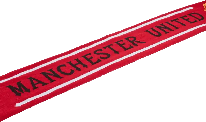 Unisex fotbalová šála Adidas Manchester United 26/27 červená 134x16