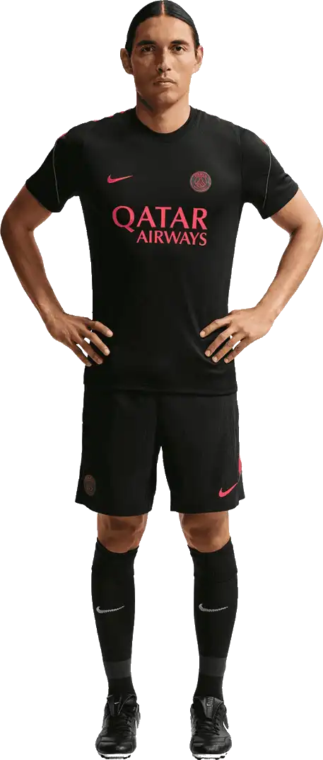 Pánské sportovní pleteninové tričko Nike PSG 26/27 Strike černé
