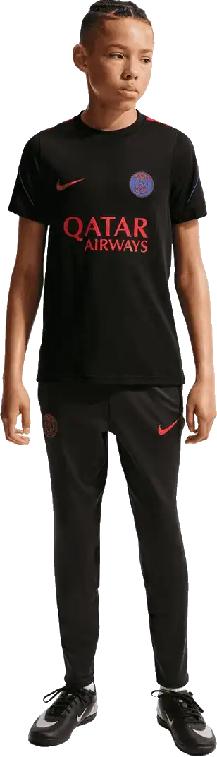 Dětské pleteninové tričko Nike PSG 26/27 Strike černé
