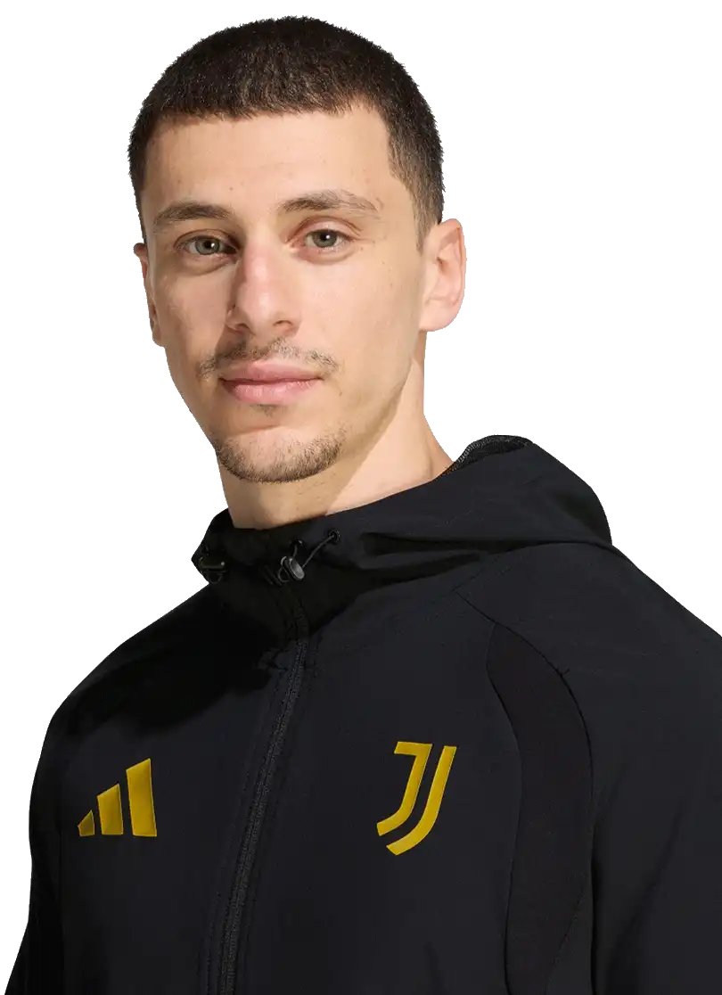 Pánská bunda s kapucí Adidas Juventus FC 26/27 Tiro Travel černá