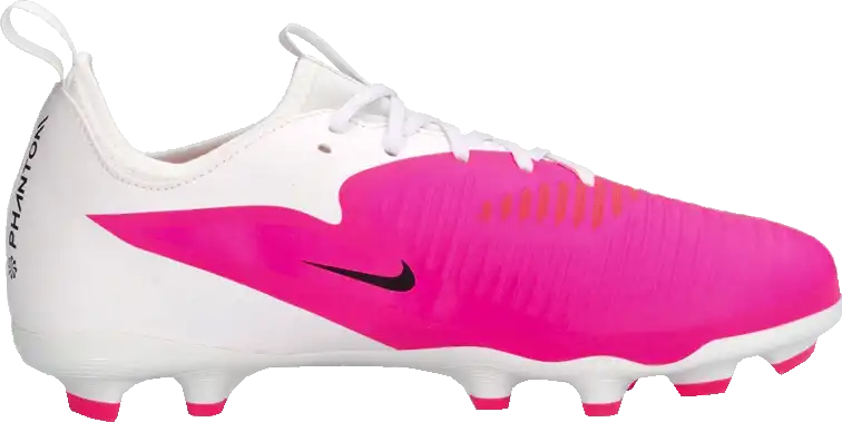 Dětské kopačky lisovky Nike Phantom 6 Low Academy FG/MG bílo-růžové
