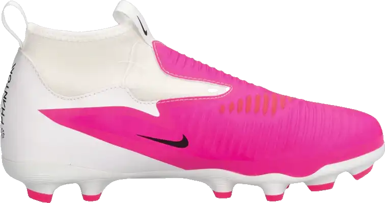 Dětské kopačky lisovky Nike Phantom 6 High Academy FG/MG bílo-růžové