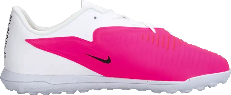 Dětské kopačky turfy Nike Phantom 6 Low Club TF bílo-růžové