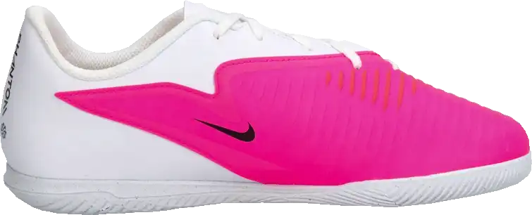 Dětské sálové kopačky Nike Phantom 6 Low Club IC bílo-růžové