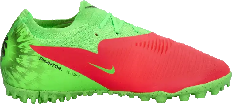 Pánské turfy Nike Phantom 6 Low Pro Erling Haaland TF zeleno-červené