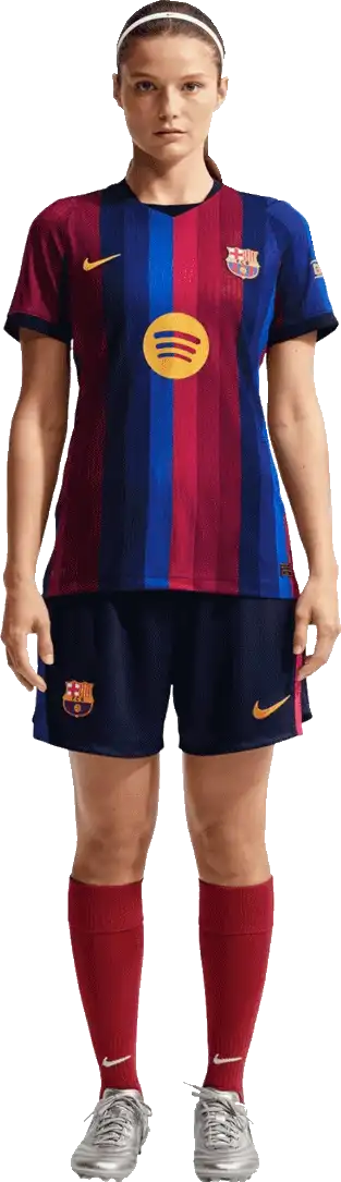 Dámský domácí zápasový dres Nike FC Barcelona 26/27 modro-červený