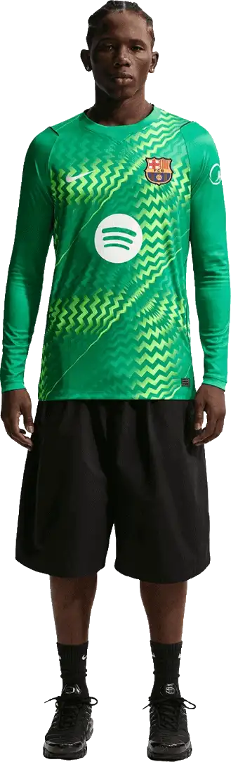 Pánský brankářský dres dlouhý rukáv Nike FC Barcelona 26/27 zelený