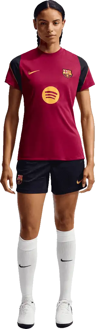 Dámské tréninkové tričko Nike FC Barcelona 26/27 Strike bordó