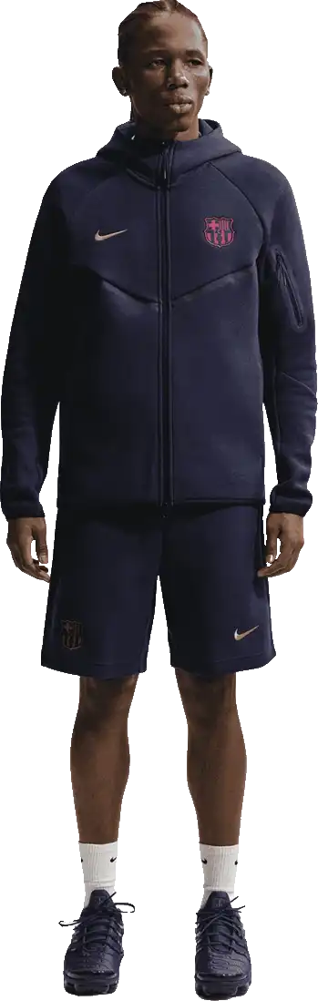 Pánské flísové šortky Nike FC Barcelona 26/27 Tech Fleece modré
