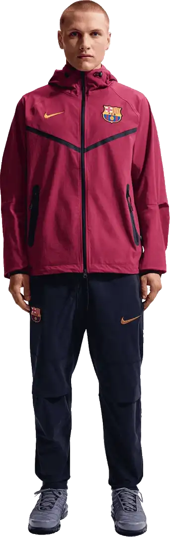 Pánské tkané fotbalové kalhoty Nike FC Barcelona 26/27 Tech modré