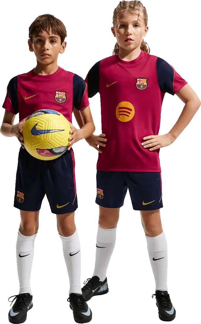 Dětské fotbalové šortky Nike FC Barcelona 26/27 Strike modré
