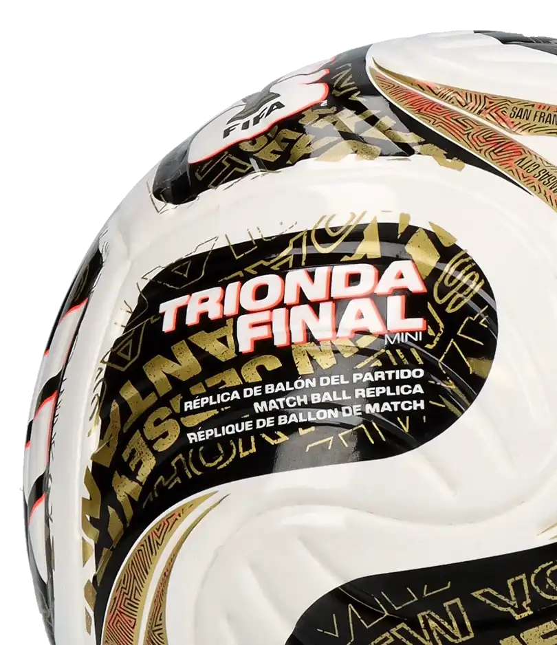 Fotbalový míč Adidas Trionda World Cup 2026 Finals velikost 1 Mini bílo-hnědý