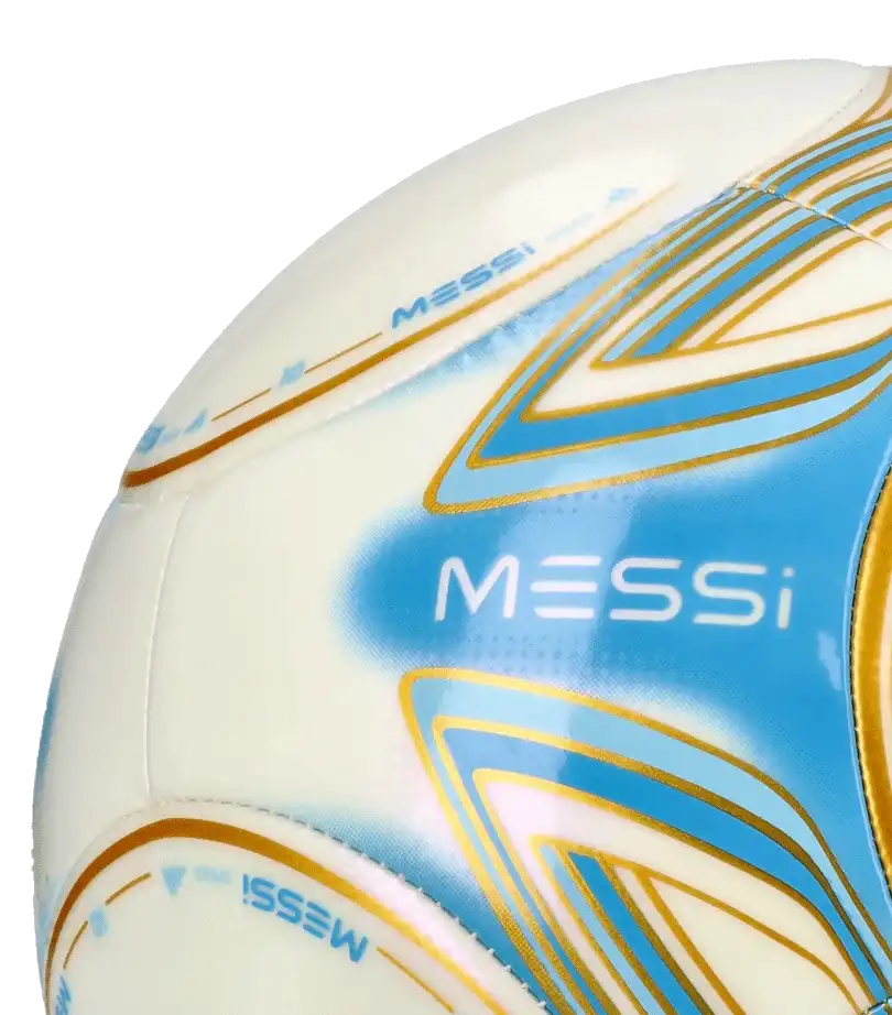 Fotbalový míč Adidas Messi Club velikost 5 bílo-blankytný