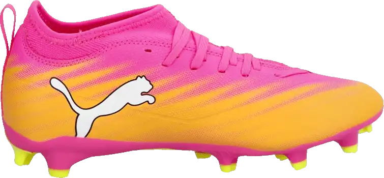 Dětské kopačky lisovky Puma Ultra 6 Match FG/AG růžové