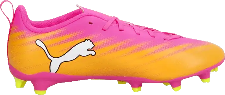 Dětské kopačky lisovky Puma Ultra 6 Play FG/AG růžové