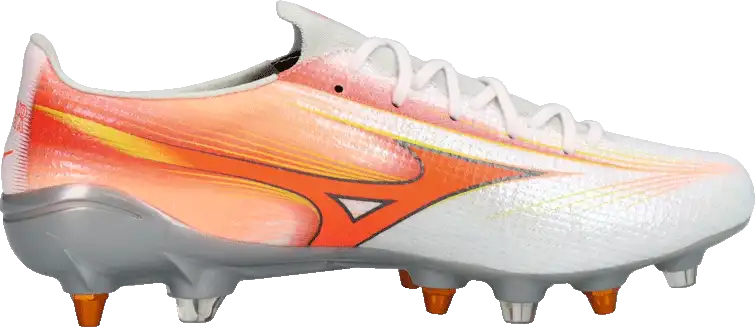 Pánské kopačky kolíky Mizuno Alpha III Japan Mix oranžově-stříbrné