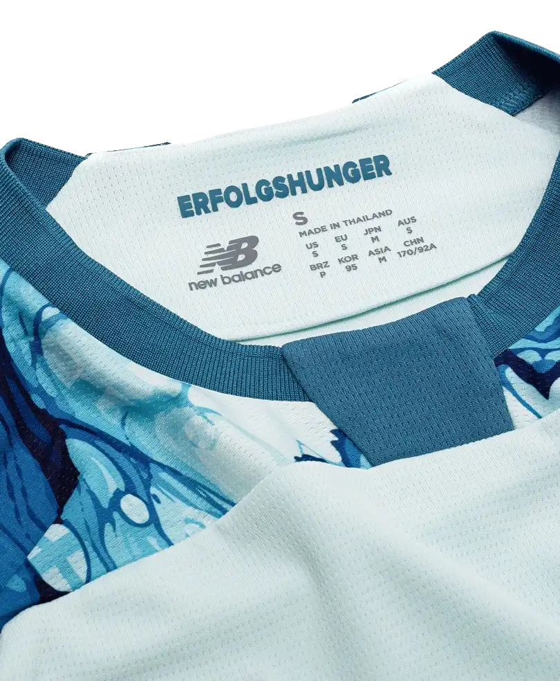 Pánský venkovní fotbalový dres New Balance Bayer Leverkusen 26/27 modrý