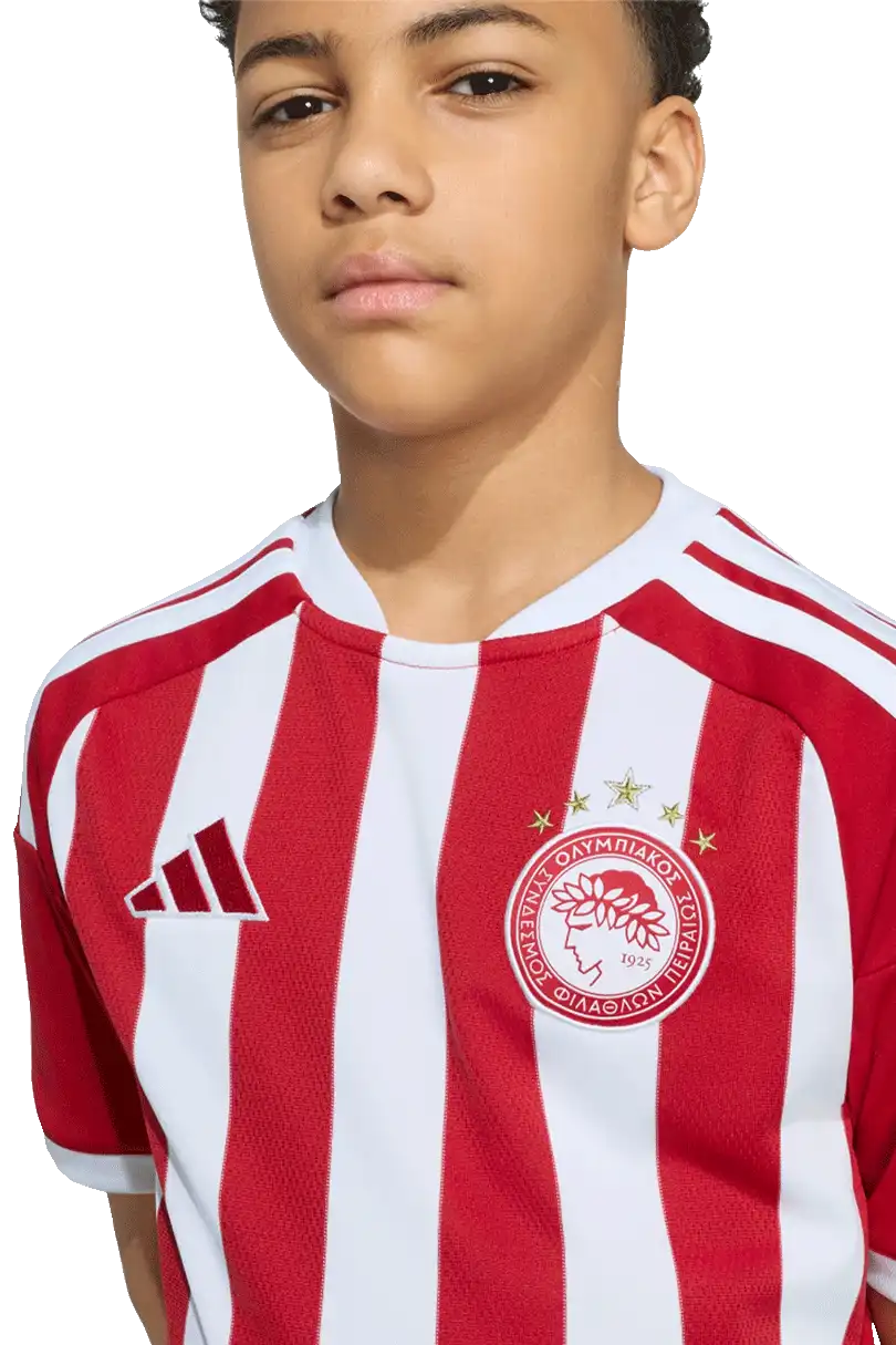 Dětský domácí fotbalový dres Adidas Olympiakos 26/27 bílo-červený