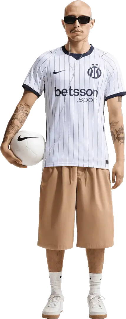 Pánský venkovní fotbalový dres Nike Inter Milan 26/27 bílý