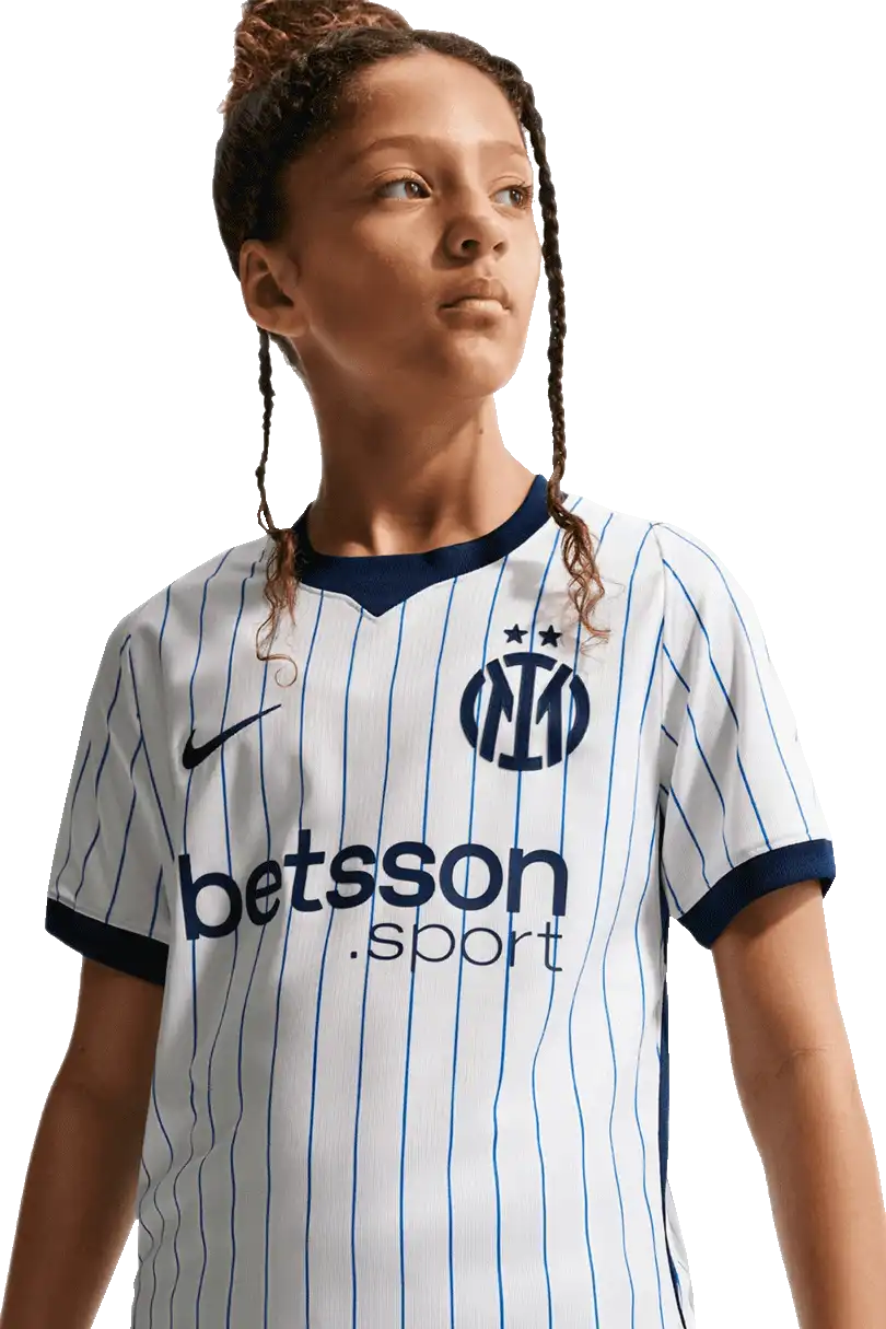 Dětský venkovní fotbalový dres Nike Inter Milan 26/27 bílý
