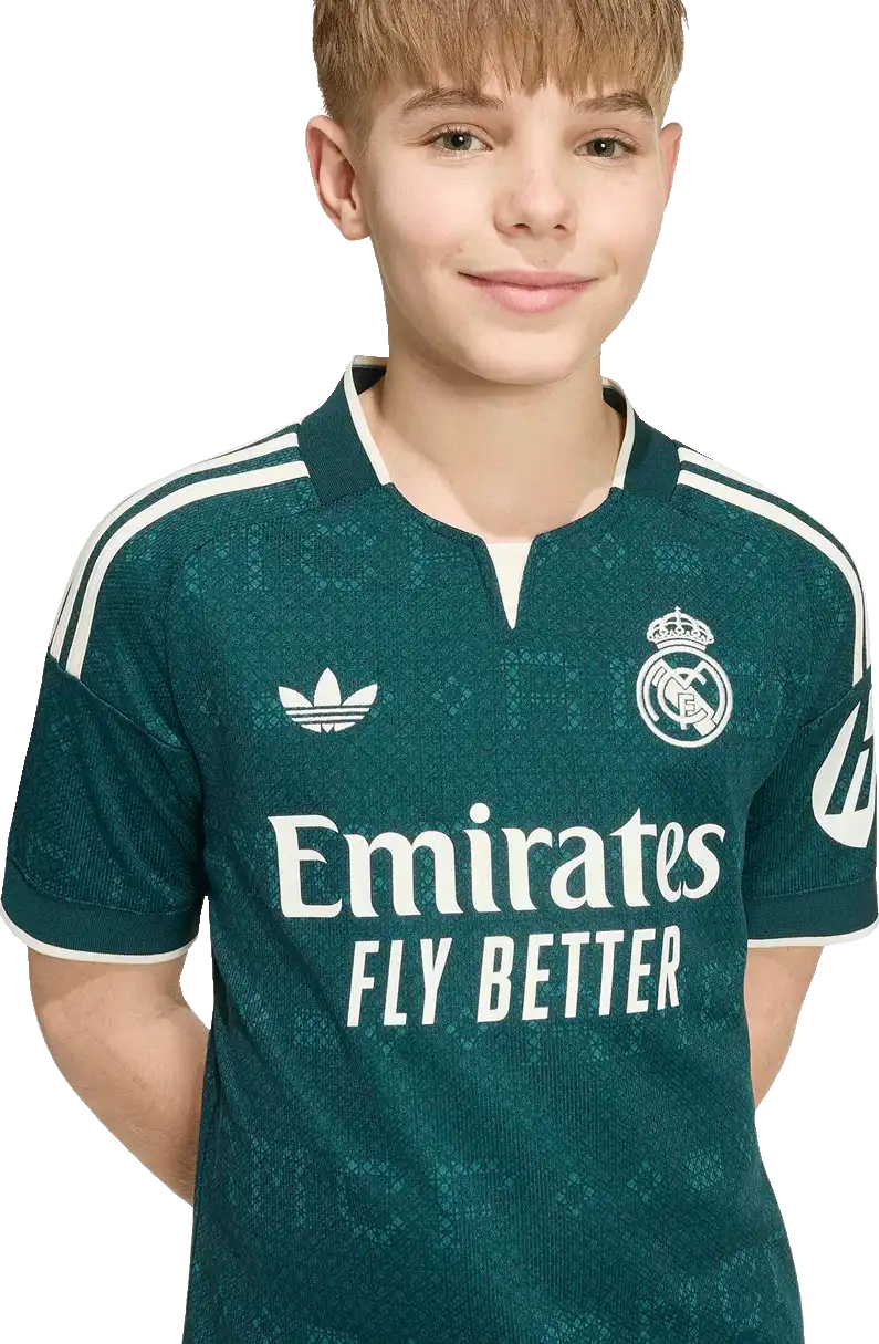 Dětský venkovní fotbalový dres Adidas Real Madrid 26/27 zelený