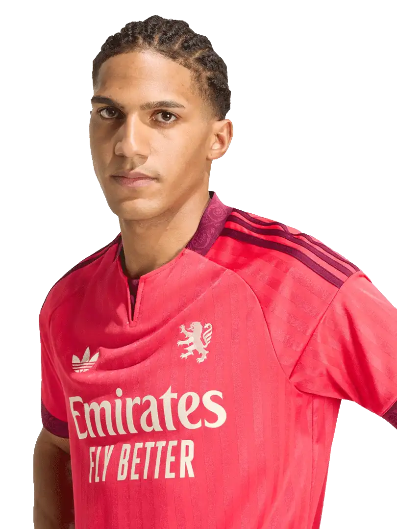 Pánský venkovní fotbalový dres Adidas Olympique Lyon 26/27 červený