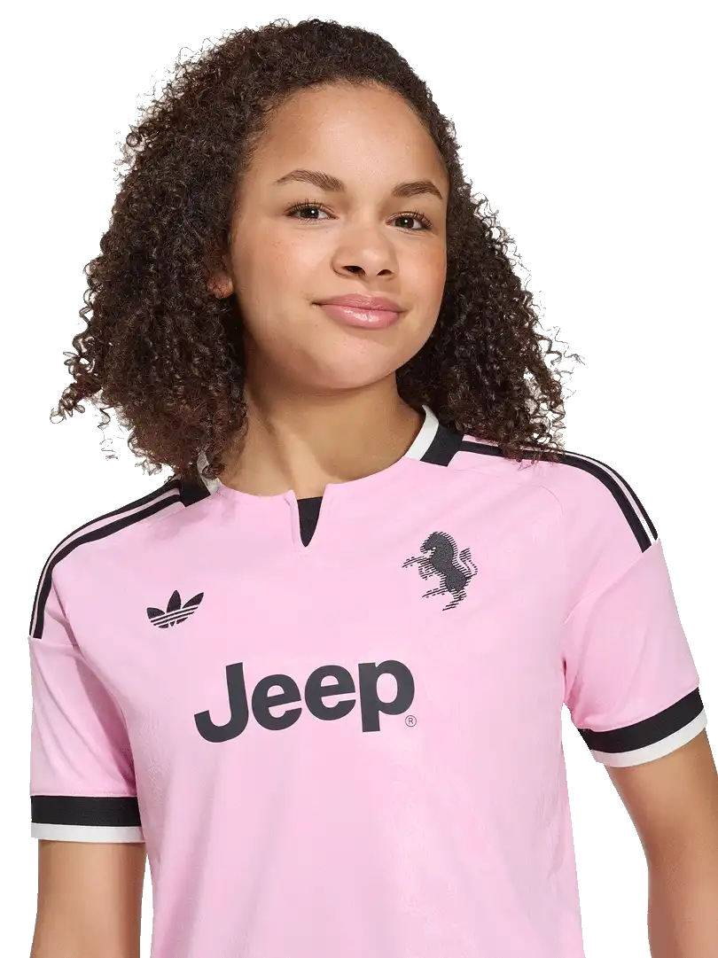 Dětský venkovní fotbalový dres Adidas Juventus FC 26/27 růžový