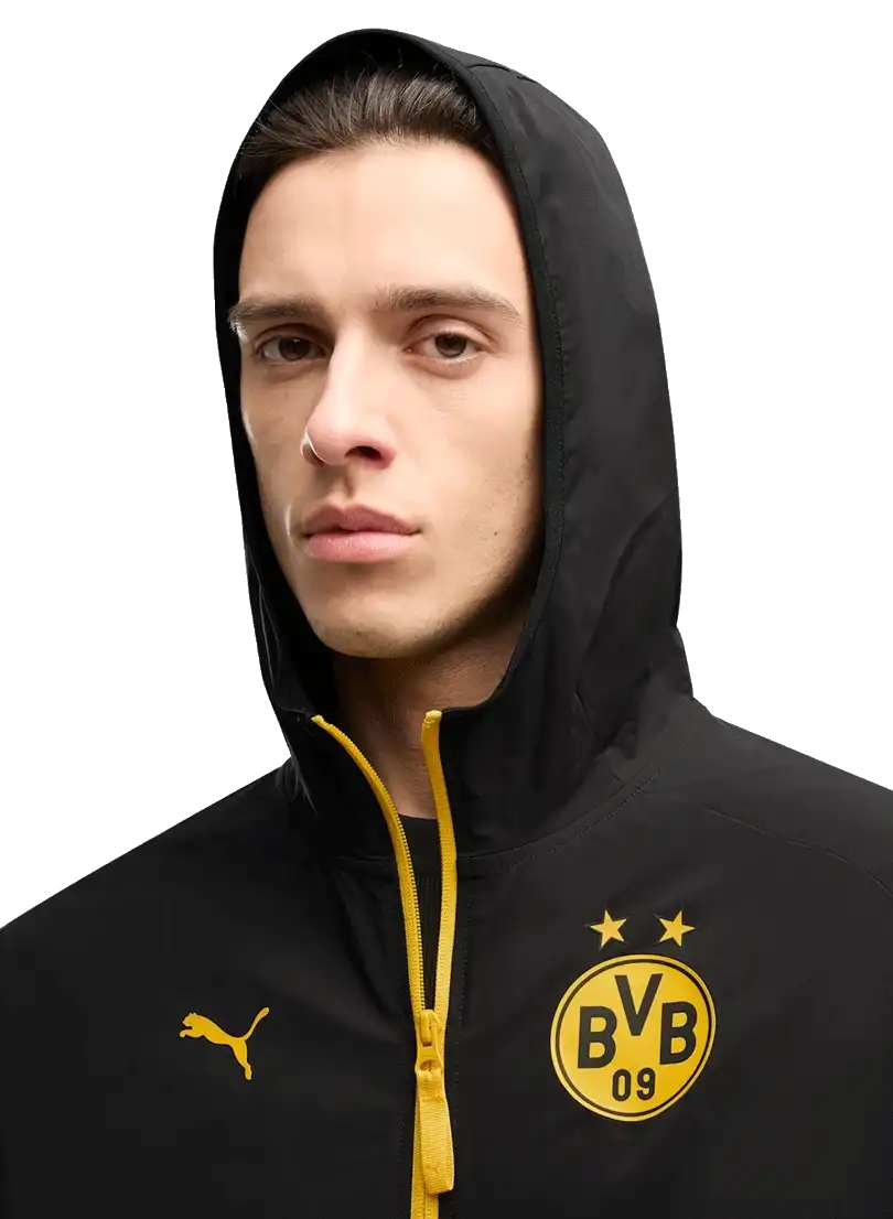 Pánská bunda Puma Borussia Dortmund 26/27 PUMATECH Woven černá