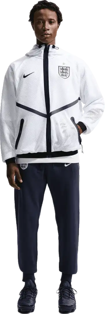 Pánská reprezentační bunda Nike Anglie 2026 Anthem bílá