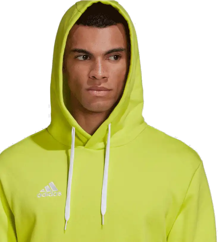 Pánská mikina s kapucí Adidas Entrada 22 Sweat světle žlutá