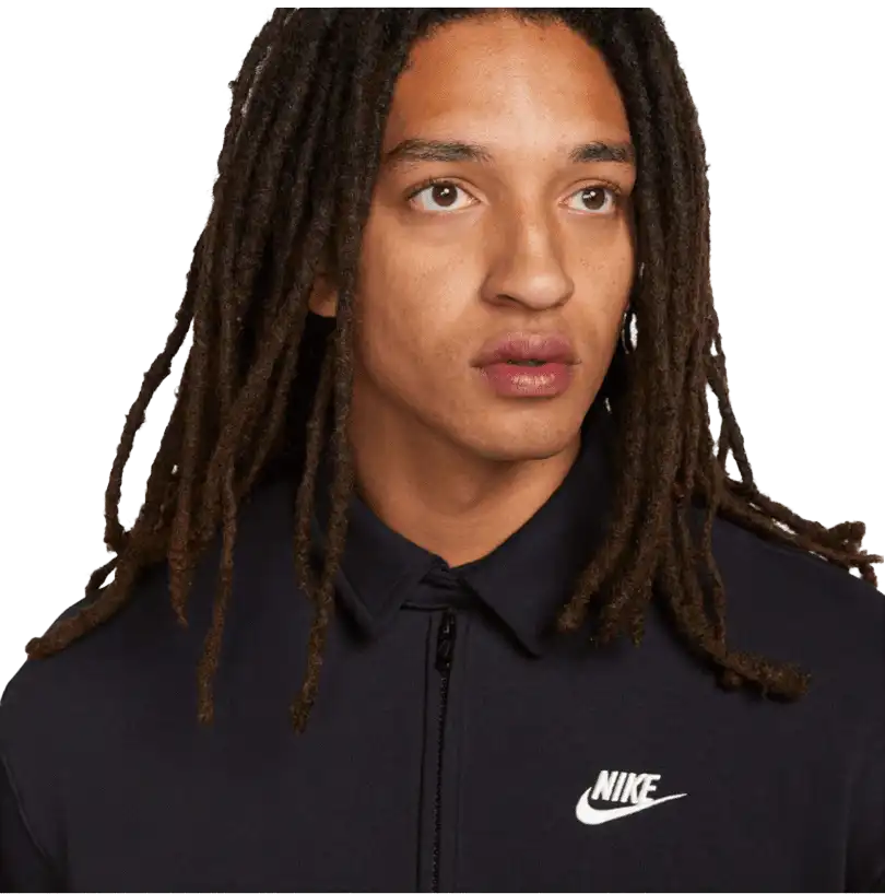 Pánská bunda Harrington Nike Club Fleece černá