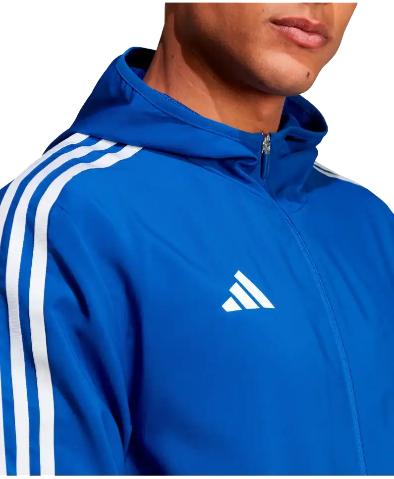 Pánská bunda s kapucí Adidas Tiro 23 League Windbreaker modrá