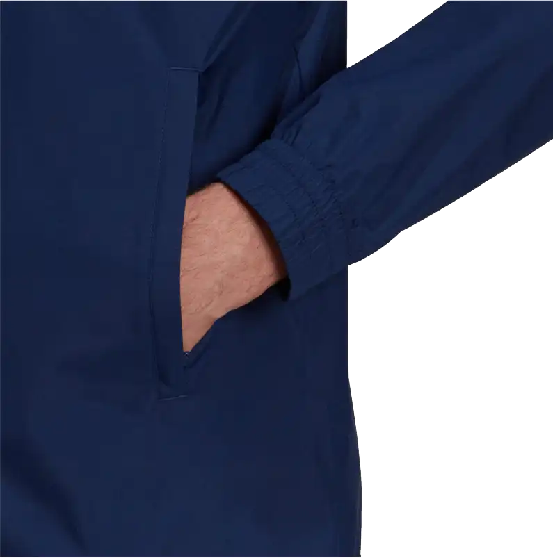 Dětská bunda s kapucí Adidas Entrada 22 Allweather modrá
