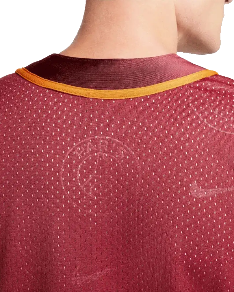 Pánské tričko Nike PSG 23/24 Baseball Graphic Top bordo