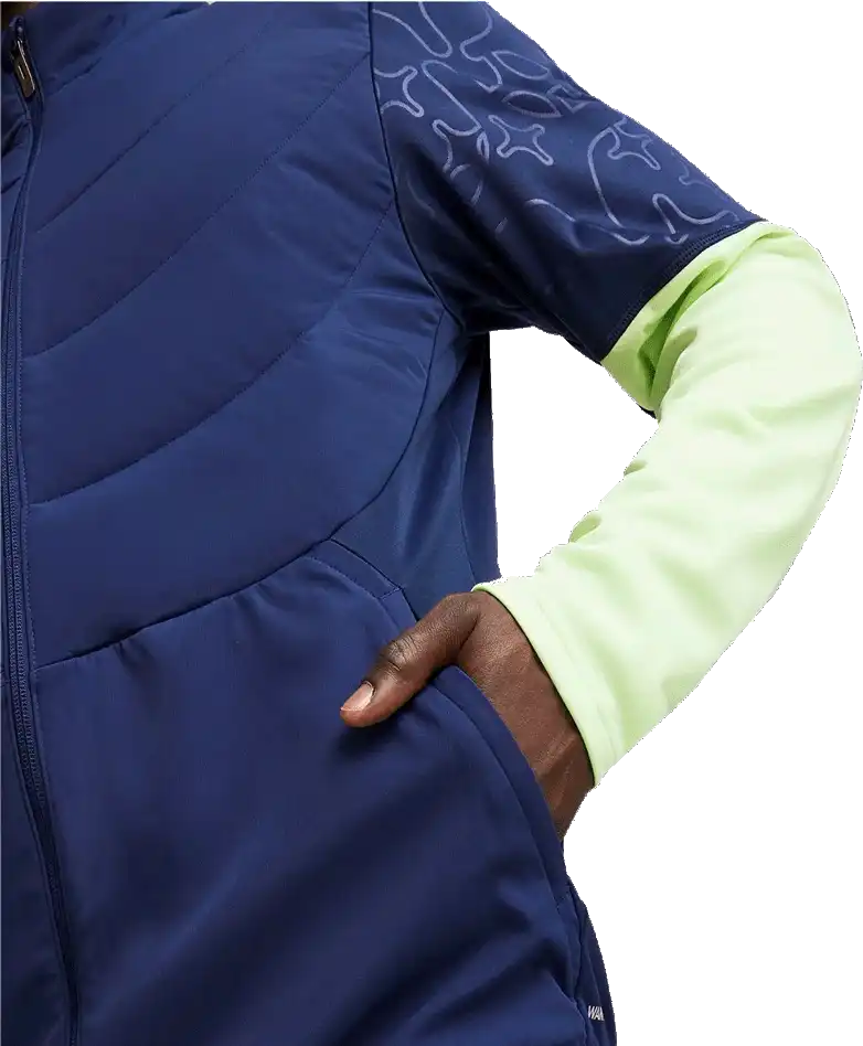 Pánská bunda Puma individualWINTERIZED modro-zelená