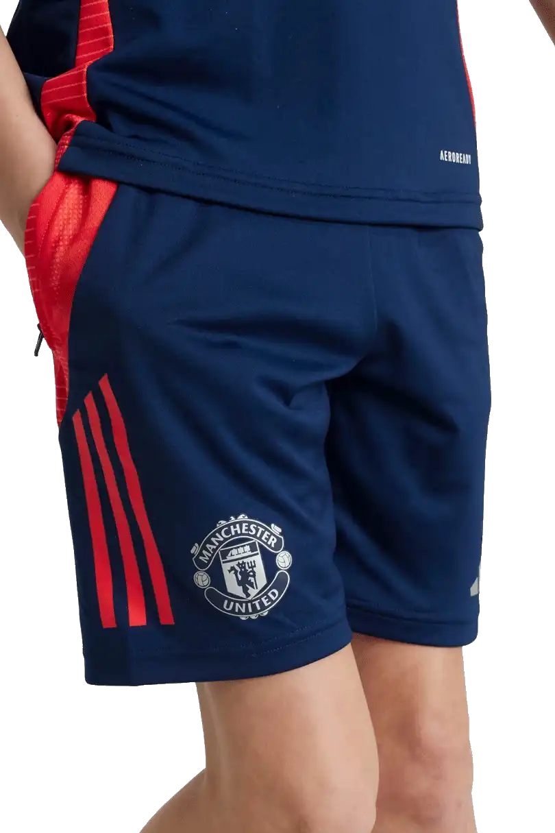 Dětské tréninkové šortky Adidas Manchester United 24/25 modré