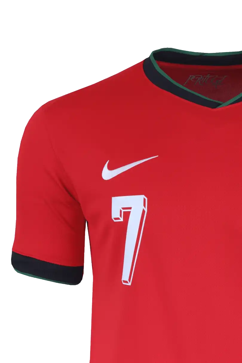 Pánský domácí fotbalový dres Nike Portugalsko 2024 červený Ronaldo 7
