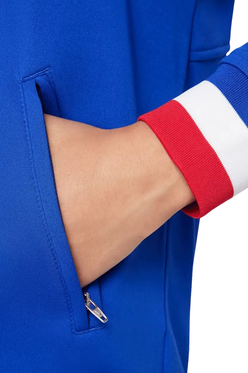 Dětská fotbalová bunda Nike Francie 2024 Anthem modrá