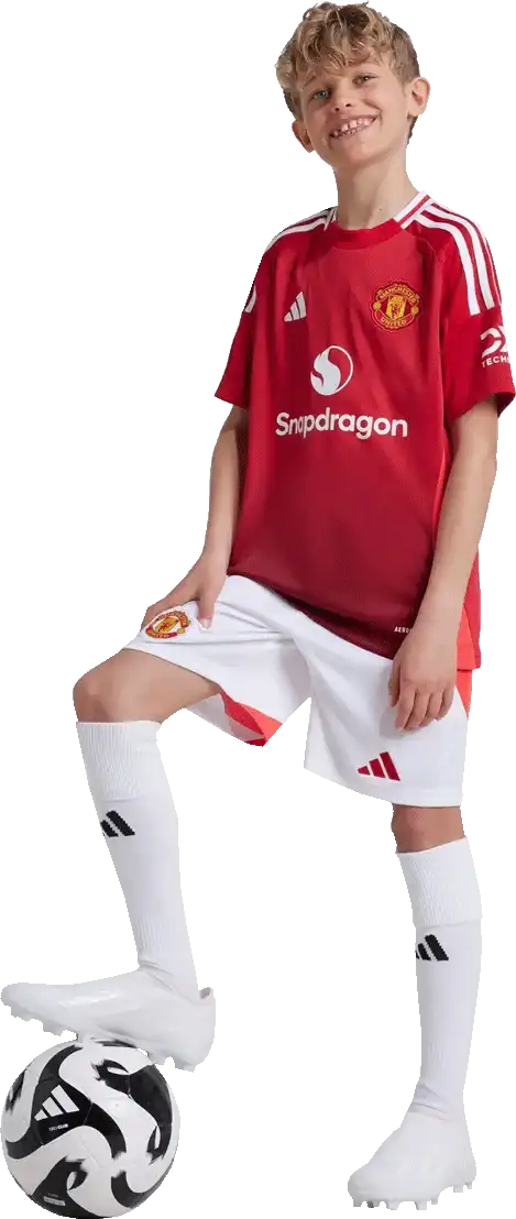 Dětský domácí fotbalový dres Adidas Manchester United 24/25 červený