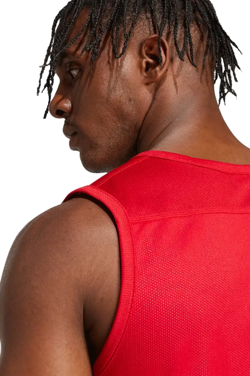 Pánský oboustranný dres bez rukávů Adidas 3G Speed Reversible červený